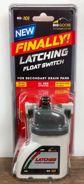 Big Goose 860003453308 Bg-101 Latching Hvac Float Switch For Drain Pans 24 Vac 4 Amp New