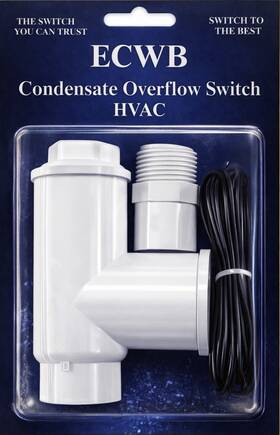Ecwb Ecwb-ss1 Ss1 Ac Float Switch Hvac Condensate Overflow Safety Shutoff Sensor 8 Pack