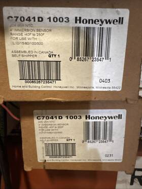 Honeywell C7041d1003 Temperature Sensor