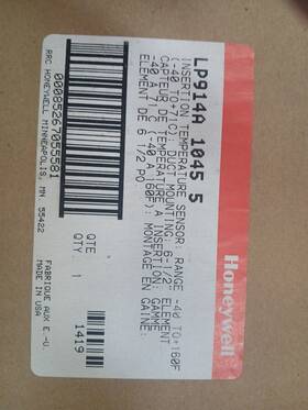 Honeywell Lp914a-1045-5 Temperature Sensor