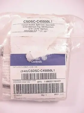 Csdsc-c45050l1 Johnson Controls Current Switch Split Core Adjust Ships Same Day