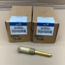 Te-6300w-101 Johnson Controls Lot Of 2x Brass Probe Immersion Thermo Well