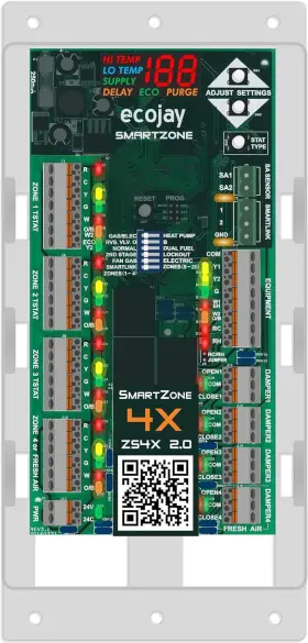 Smartzone-4x Manufacturer Zs4x-2.0 Control 4 Zone Controller Kit With Temp Sensor - Universal Replac Smartzone-4x Manufacturer Zs4x-2.0 Control 4 Zone Controller Kit With Temp Sensor - Universal Replac