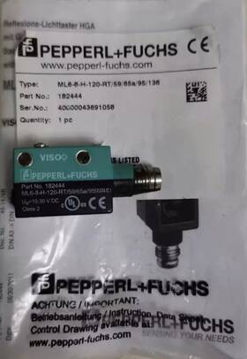 Pepperl Ml6-8-h-120-rt/59/65a/95/136 1pcs New Fuchs Photoelectric Switch