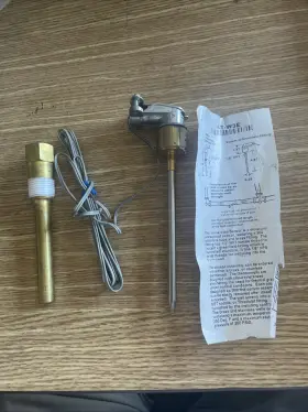 St-w3e Precon Immersion Sensor Thermistor Temperature With Brass Well St-w3e Precon Immersion Sensor Thermistor Temperature With Brass Well