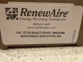 131315 Renew Aire Duct Static Pressure Sensor With Display Dps-wd