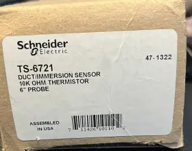 Ts-6721 Schneider Electric Duct/immersion Sensor 10k Ohm Thermistor 6 Inch Probe New