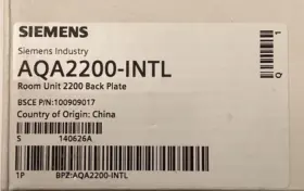 Aqa2200-intl Siemens 100909017 Room Unit 22000 Back Plate 8 Plates Per Box Aqa2200-intl Siemens 100909017 Room Unit 22000 Back Plate 8 Plates Per Box