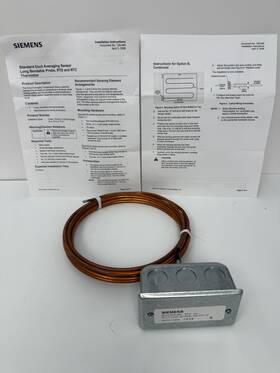 Siemens Qam2030.500 Duct Averaging Temp Sensor 10k Ohm Ntc 16ft Flex Probe New