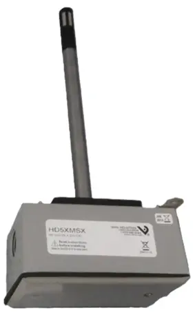 Hd5xmsx Veris Relative Humidity Duct Sensor 5% 4-20 Ma Rh