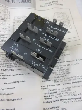 24a55-106 White-rodgers Electric Heat Sequencer Time Delay Relay 24a55-106 White-rodgers Electric Heat Sequencer Time Delay Relay