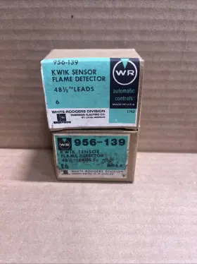 956-139 White-rodgers Lot Of 2 Rogers Kwik Sensor Flame Detector 48.5 Inch Leads Pack