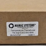 Mamac Systems Temperature Transducer TE-213-C-A-2-B-2-B-6 TE213CA2B2B6 New. Price: $74.95.