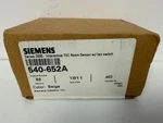 Siemens 540-652A Series 2000 Interactive Tec Room Sensor W/fan Switch New. Price: $795.00.